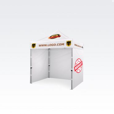 Reklāmas telts ar apdruku tirgiem