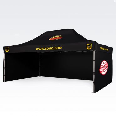 Telts ar apdruku pasākumu kampaņām