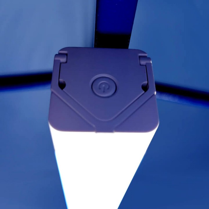 desmitcīņas telts gaismas