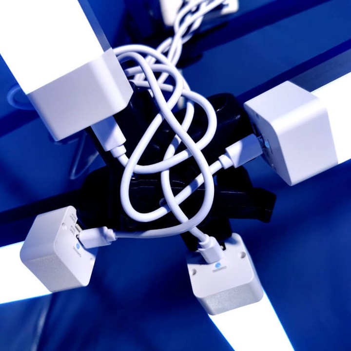 ballīšu telts apgaismojums