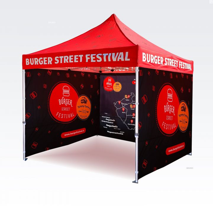 Ūdensizturīga saliekama telts ar izturīgu brezentu