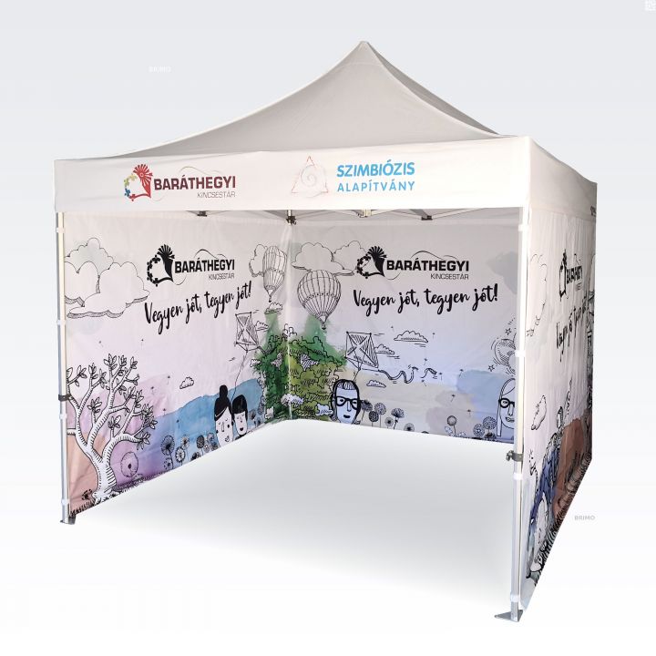 Ūdensizturīga saliekama telts ar aizsardzību pret laikapstākļiem