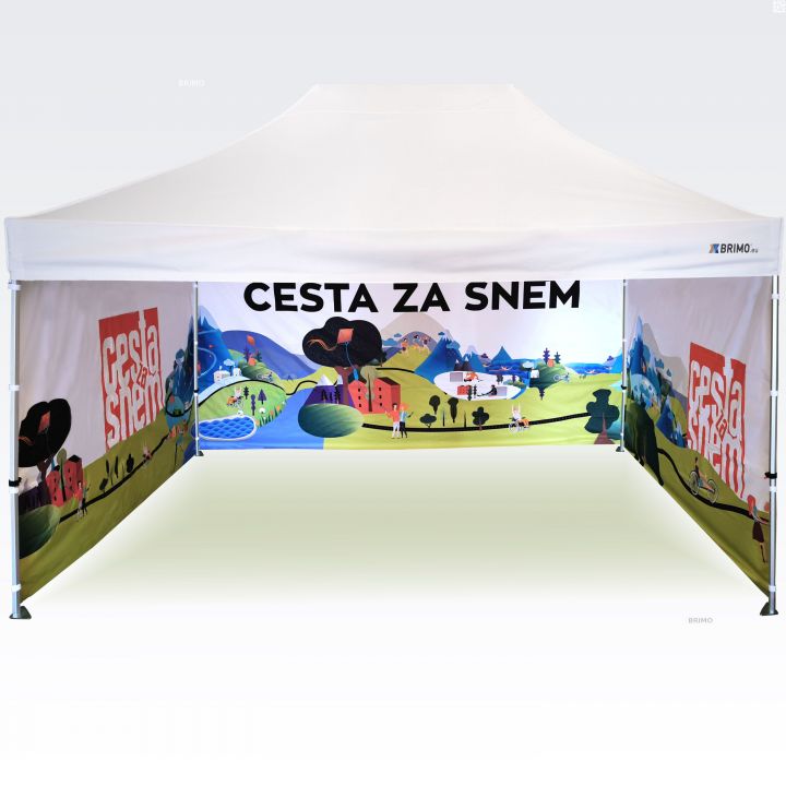 Ūdensizturīga saliekamā telts ar kvalitatīvu rāmi