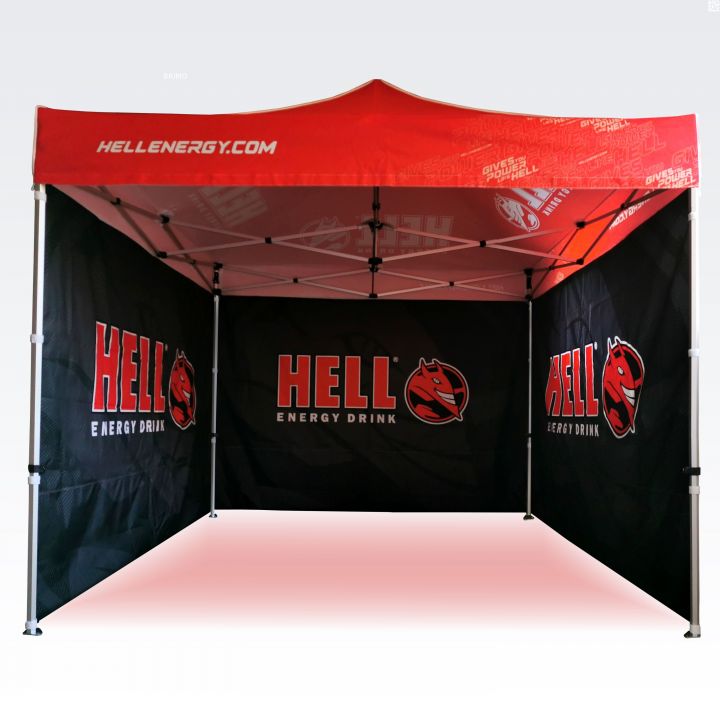 Ūdensizturīga saliekamā tirgus telts ar lietus aizsardzību