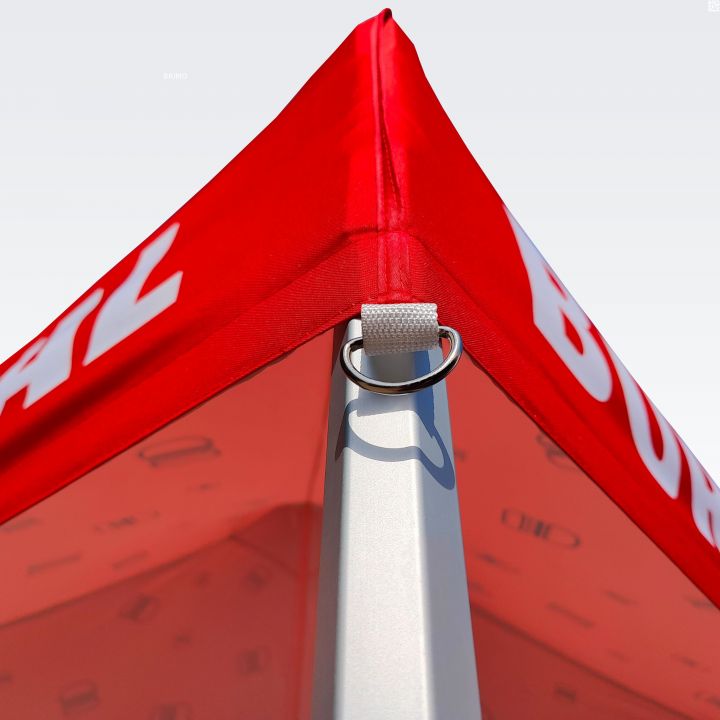 Ūdensizturīga saliekama telts no izturīgiem materiāliem