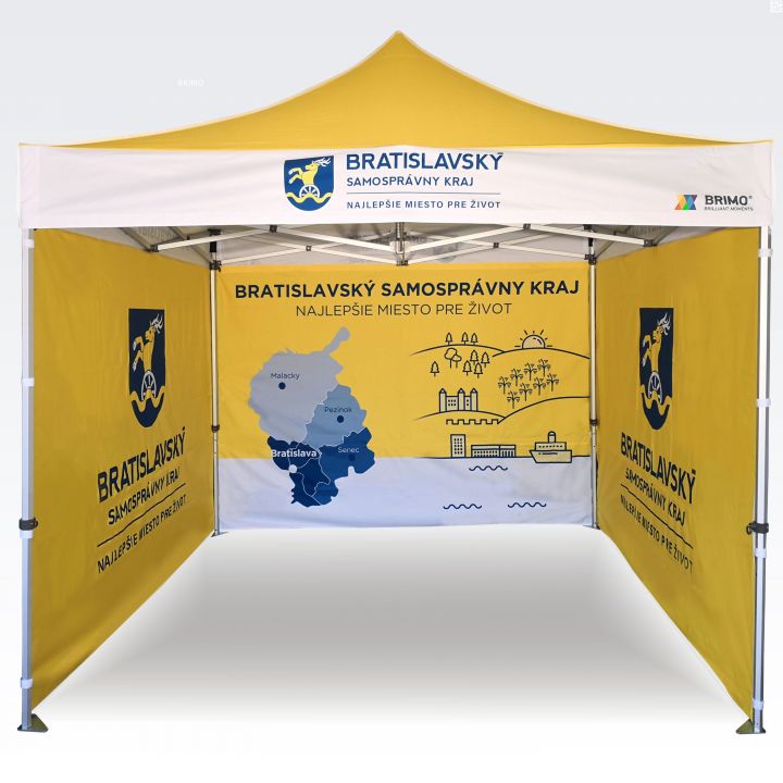 Ūdensizturīga saliekama telts āra pasākumiem ar sānu sienām