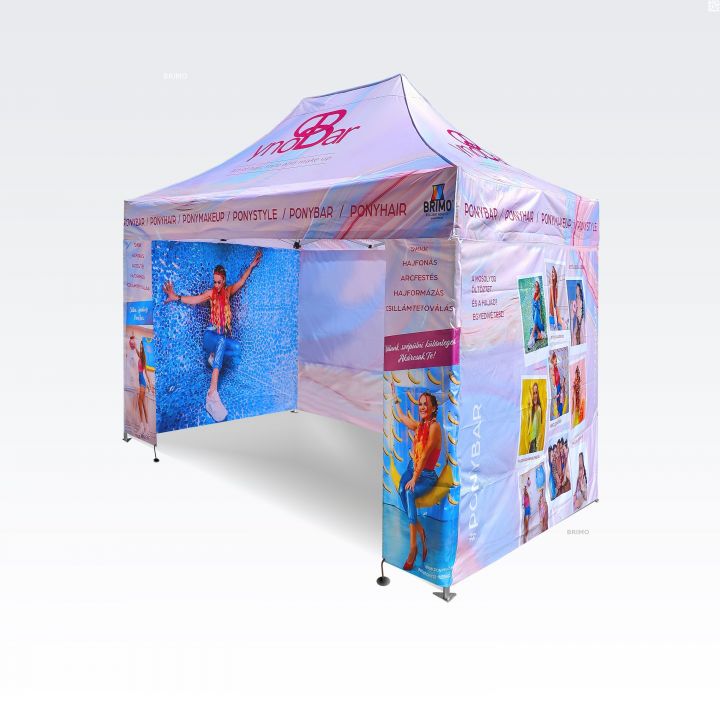 Ūdensizturīga saliekama telts ar aizsardzību pret lietu un UV starojumu