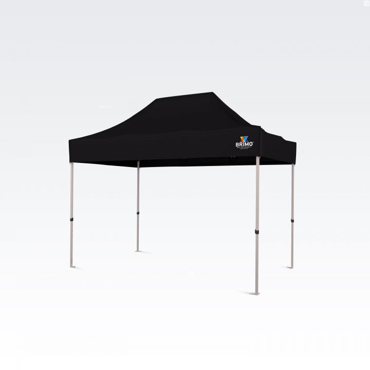 Saliekamā telts tirgum ar aizsargājošām sānu sienām