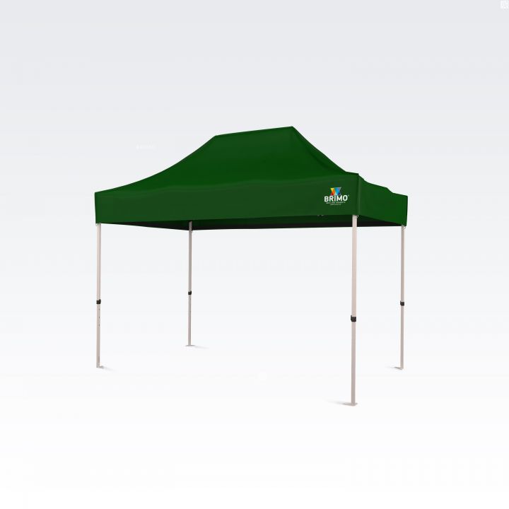 Tirgus telts ar pielāgotiem baneriem